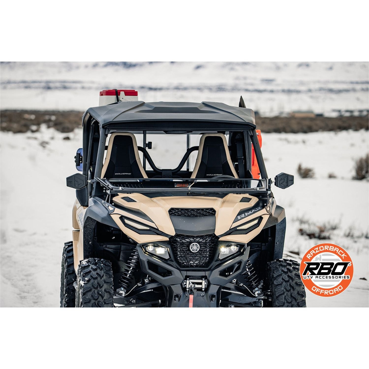 Yamaha Wolverine RMAX Folding Windshield