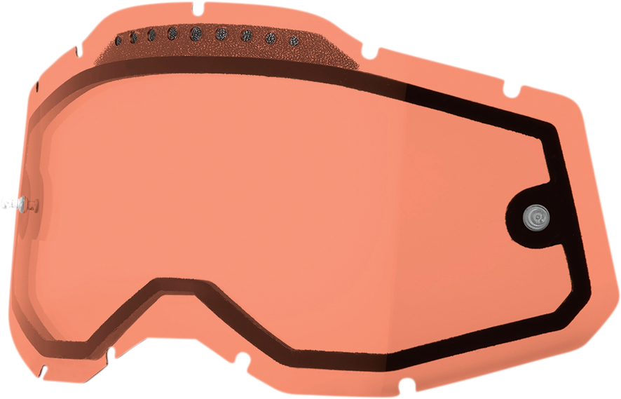 100% Accuri 2, Racecraft 2, and Strata 2 Dual Pane Vented Lens - Rose by 100%, Part #59082-00005 for Off-Road and Motorcycle Helmets