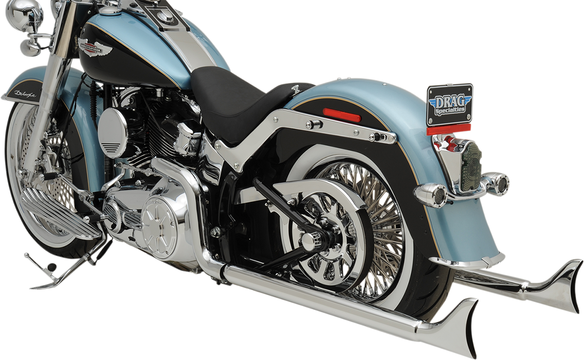 BASSANI XHAUST True Duals Exhaust System with Fishtail Mufflers - 36" - Softail 1S46E-36