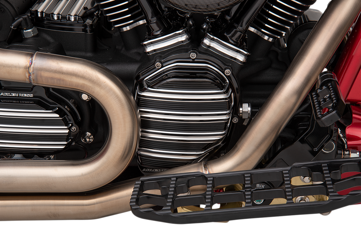 ARLEN NESS Cam Cover - 10 Gauge - Black Anodized with Machined Accents - M8 03-983