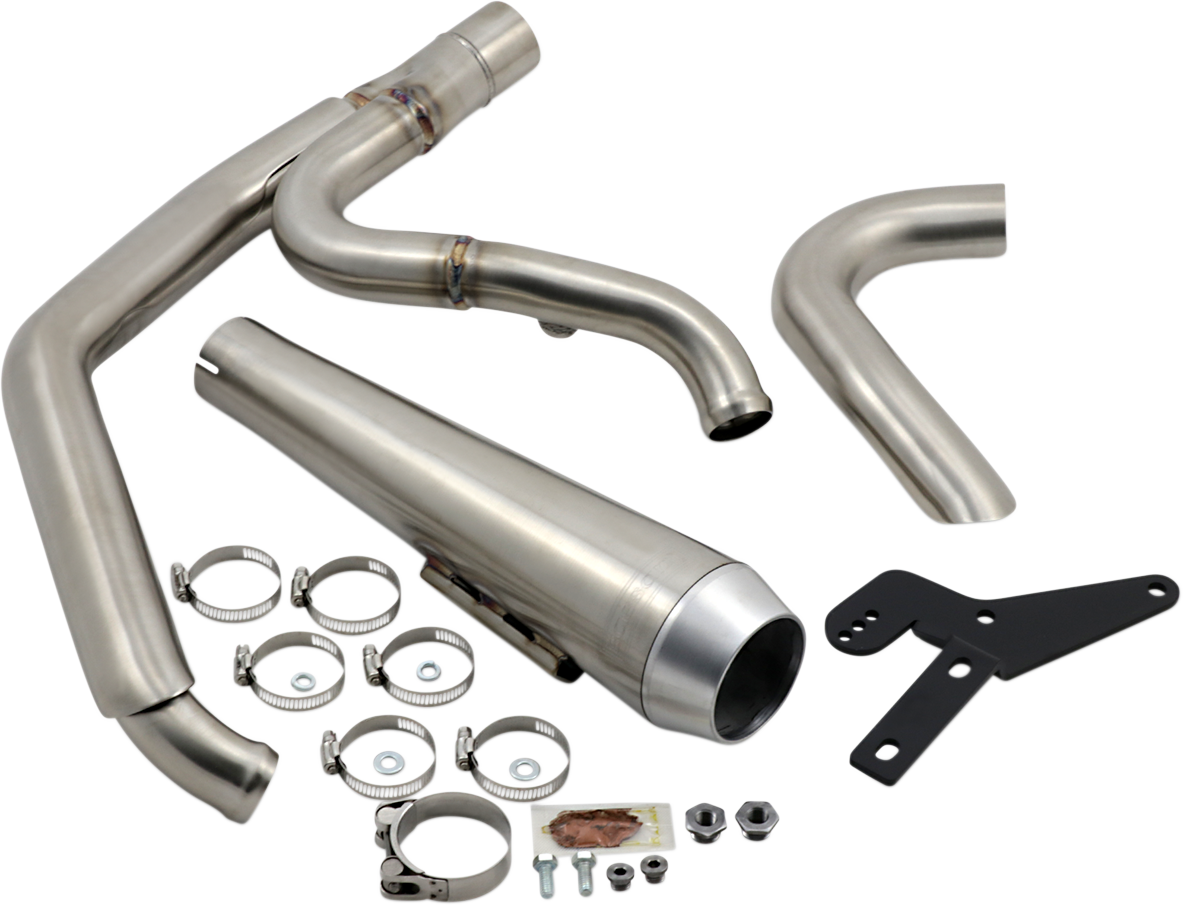 BASSANI XHAUST 2-into-1 Road Rage Exhaust System - Stainless 1S81SS
