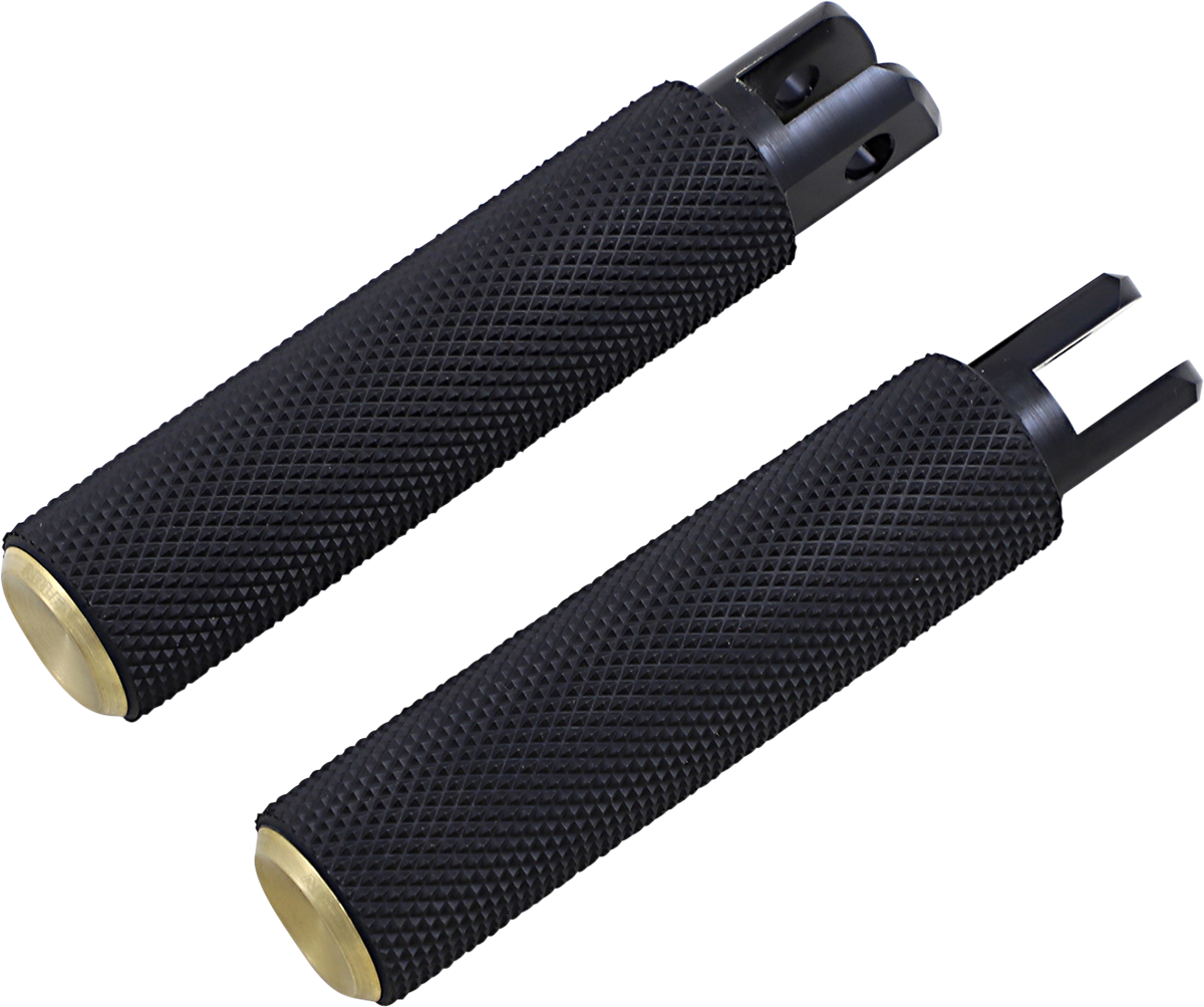 ARLEN NESS Knurled Foot Pegs - Brass - FX/FL '18-'25 07-944