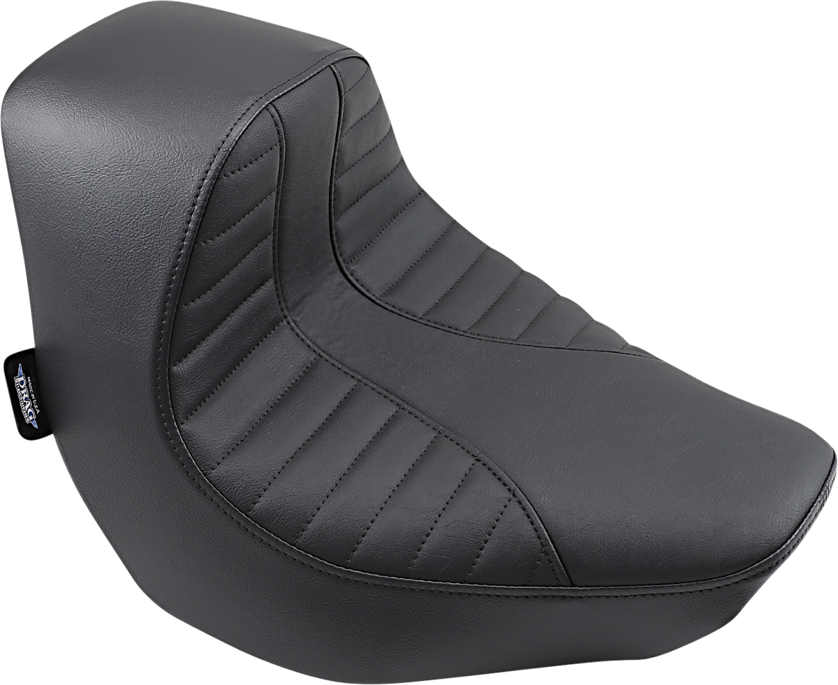DRAG SPECIALTIES SEATS EZ-Solo Seat with Scorpion Stitch for Harley FXBR/S '18-'20 - Vinyl