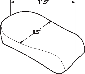 Drag Specialties Seats Rear Solo Seat for Harley FX/S FLS '11-'17 - Wide Smooth Design, Part #0802-0788