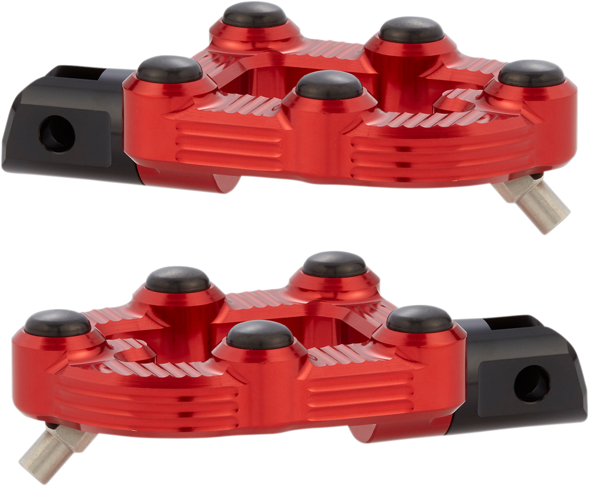 ARLEN NESS MX Foot Pegs - Driver - Red 07-946