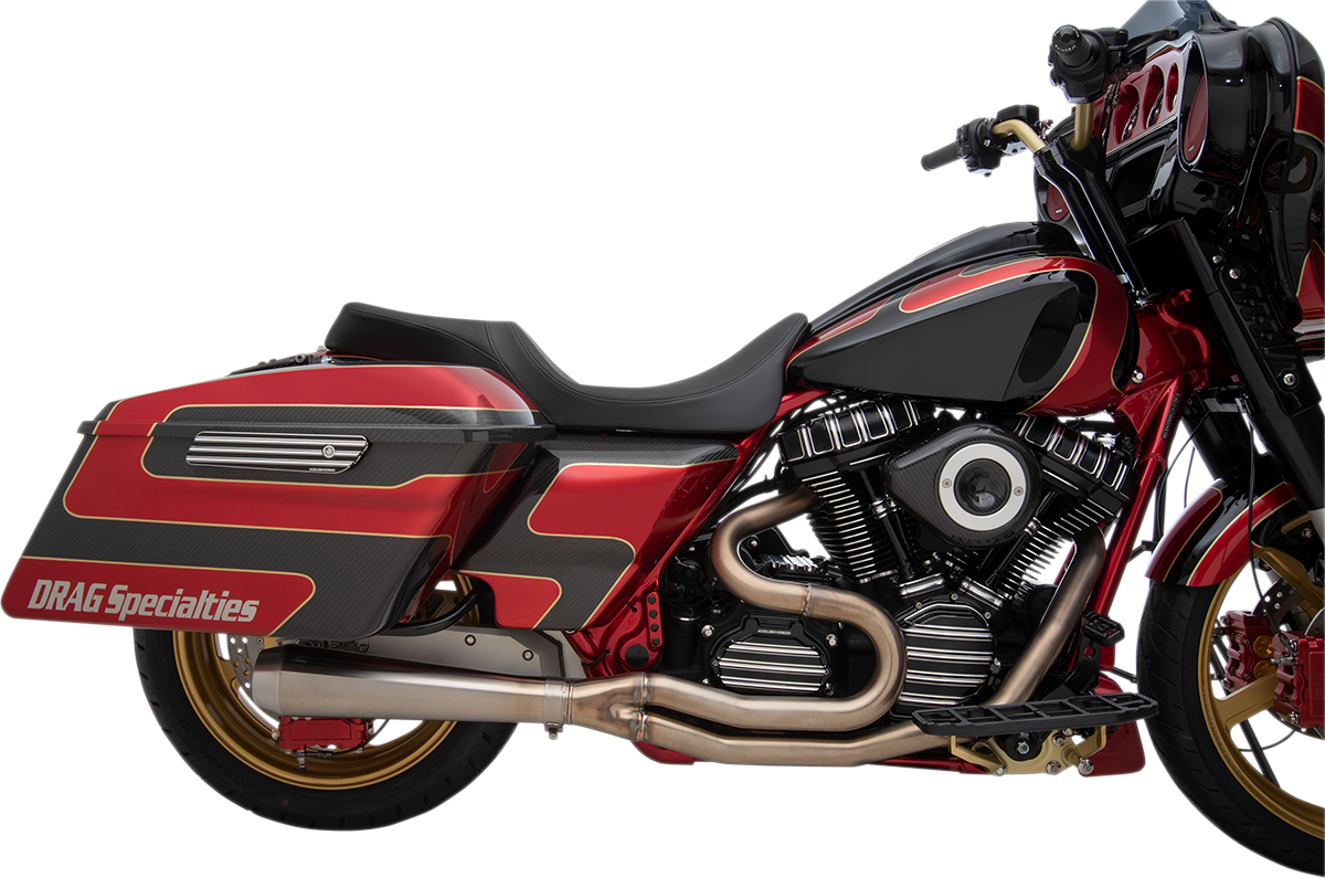 Drag Specialties Seats Predator 2-Up Seat with Smooth Finish for Harley-Davidson FL 2008-2022 | Part #0801-1268