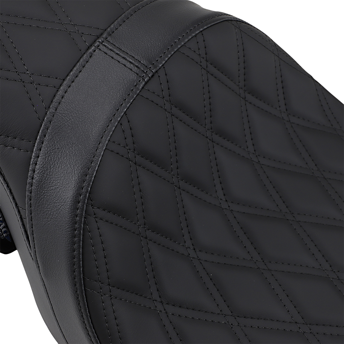 Drag Specialties Seats Predator 2-Up Seat for Harley-Davidson FL Models (2008-2023) - Double Diamond Black Stitching