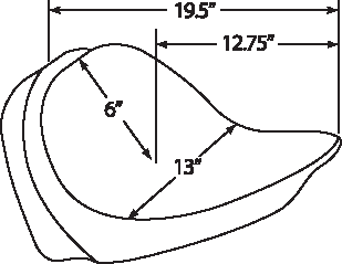 DRAG SPECIALTIES SEATS Solo Seat with Backrest for Harley FX Series 2011-2017 - Smooth Design