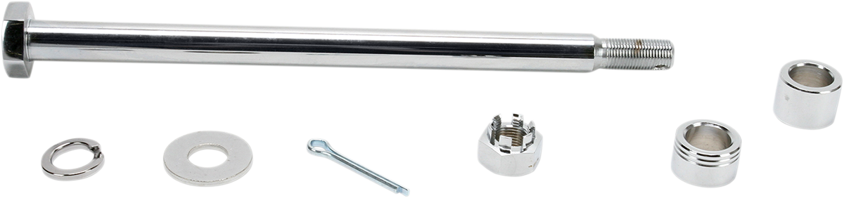 Drag Specialties Rear Chrome Axle Kit for Harley-Davidson Sportster 1977-1999 (Part No. 16-0294-BC520)