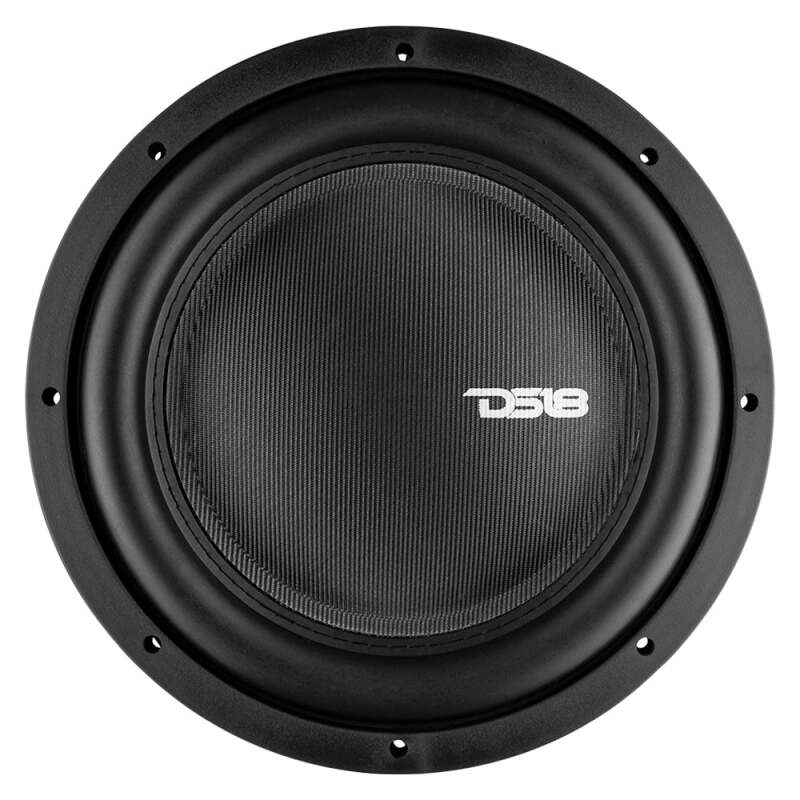 DS18 IXS12.2D 12-Inch 800 Watts RMS Dual 2 Ohm Shallow Mount Fiberglass Subwoofer for Car Audio System