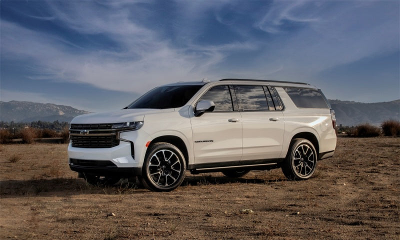 AMP Research PowerStep Automatic Running Boards for 2021 Chevrolet Suburban, Tahoe & Cadillac Escalade – Black (Part #76327-01A)