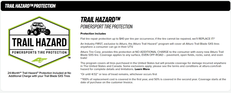 Atturo Trail Blade X/T SxS Tire - 35x10R15 84N for Powersports Vehicles