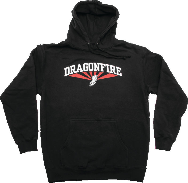 DragonFire Racing DFR AZ Hoodie Black and Red Small - Powersports Apparel