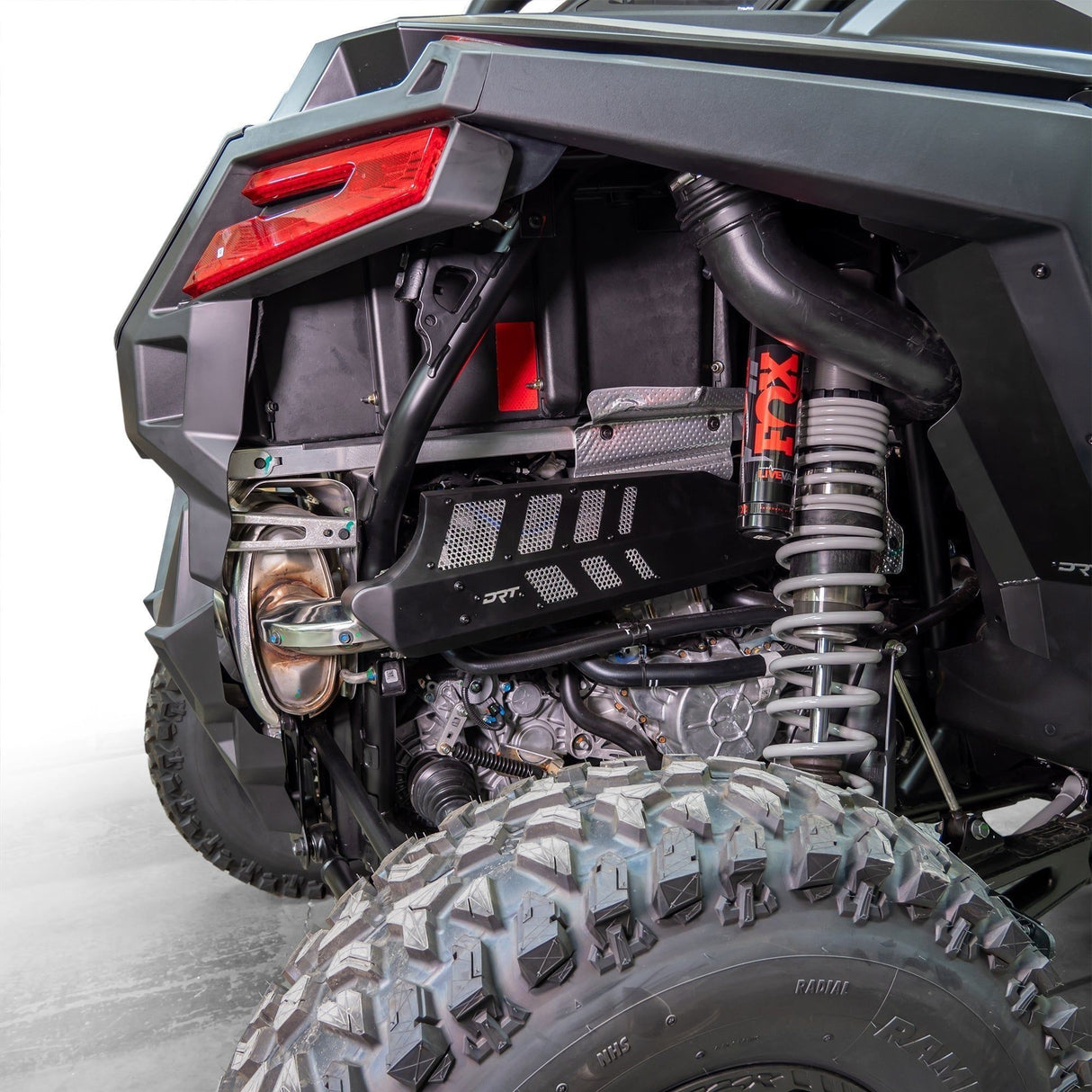 Polaris RZR Pro XP / Turbo R Aluminum Headpipe Shield | DRT Motorsports