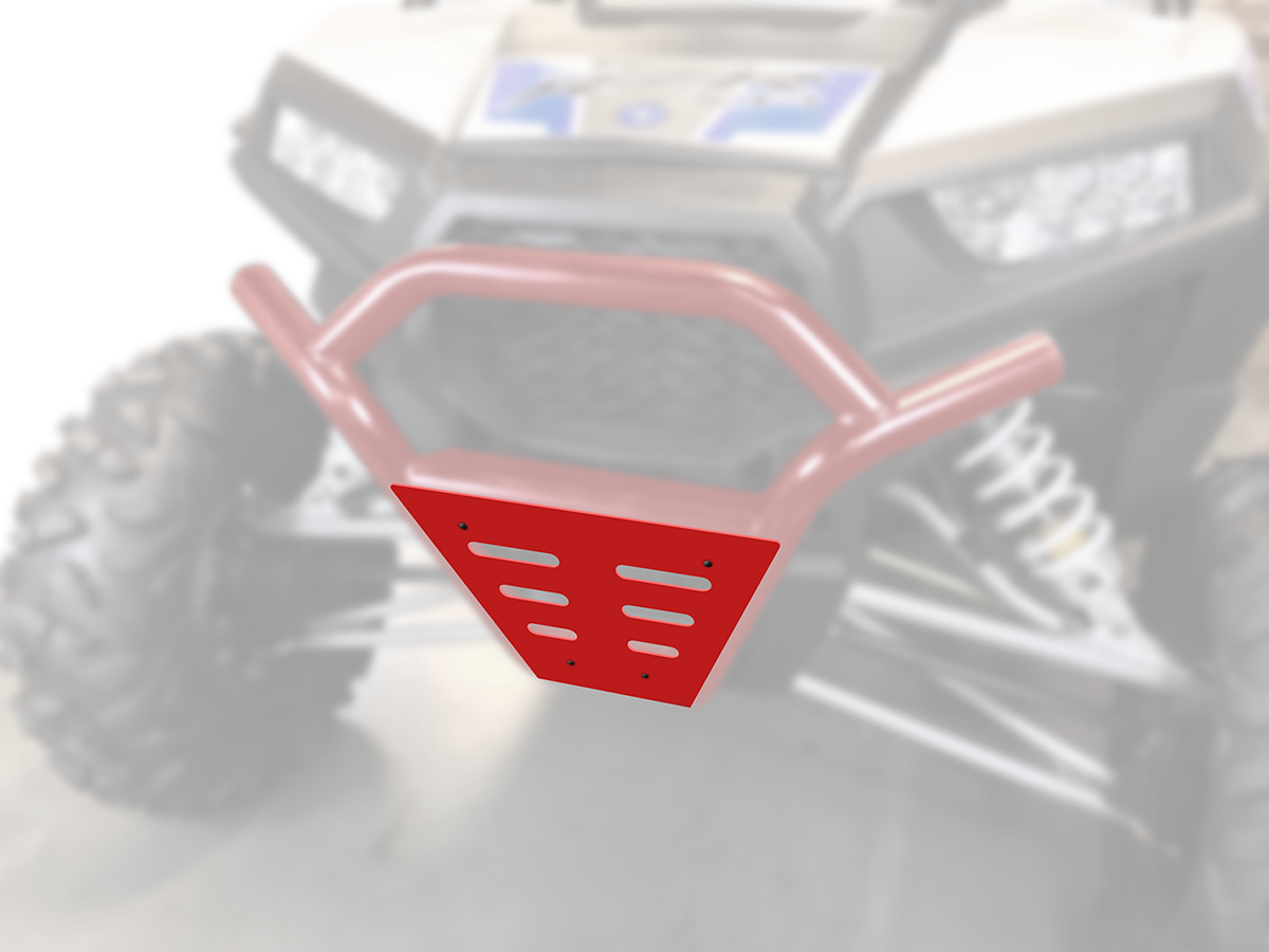 Moose Offroad Front Bumper Guard for Polaris RZR - Red - Part No. 1013-RE
