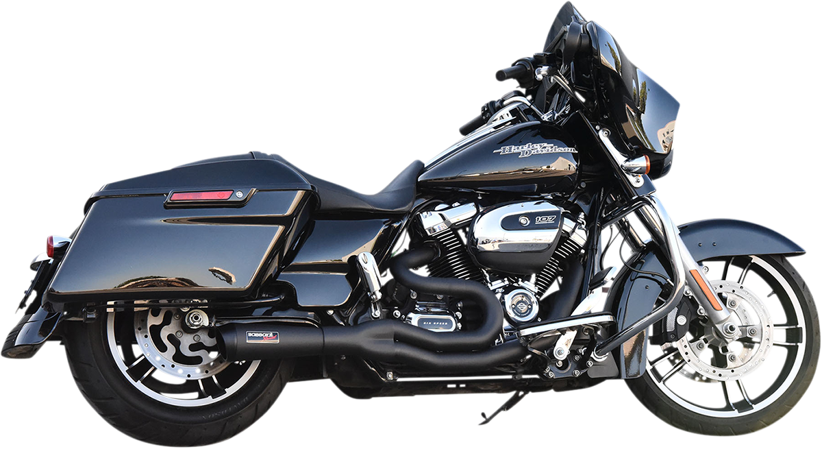 BASSANI XHAUST 2:1 Exhaust - Black 1F68B