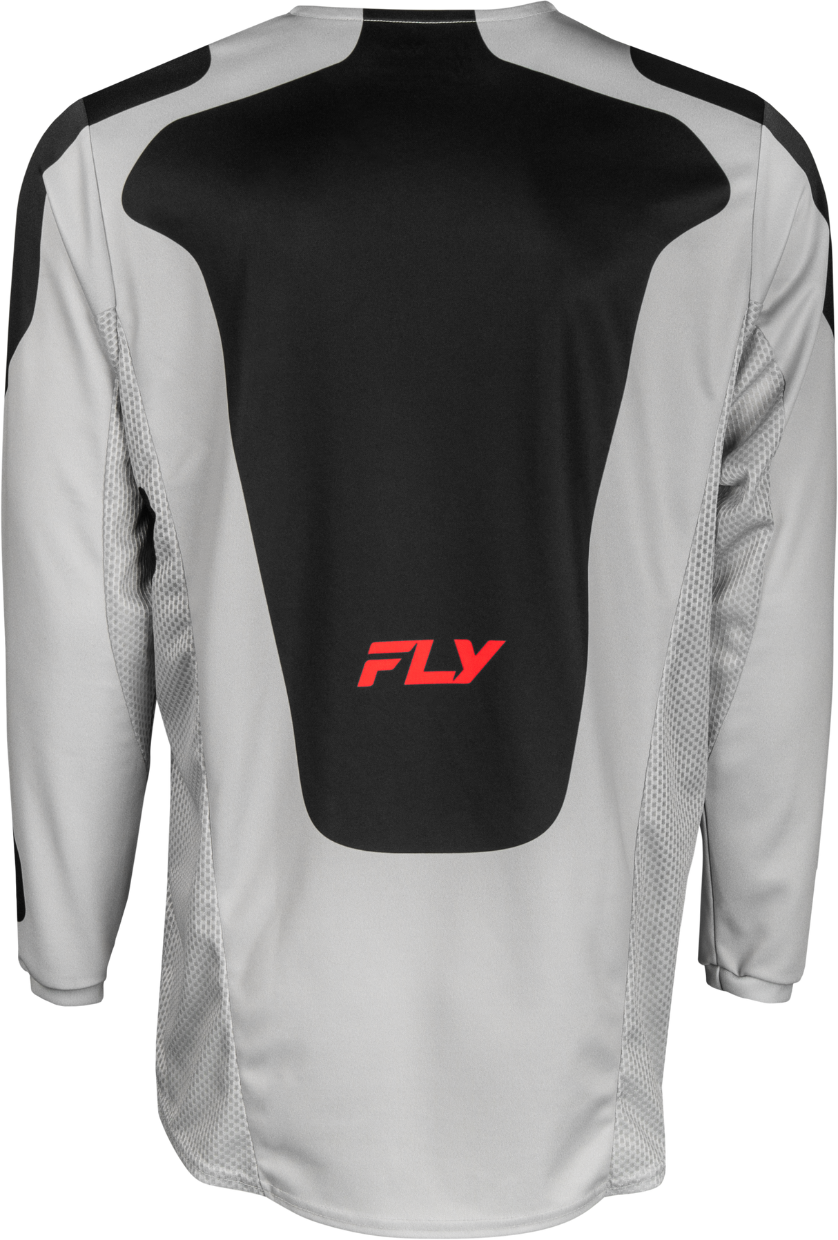 Fly Racing Kinetic Sym Jersey Light Grey/Red/Black for Motocross and Off-Road Bikes