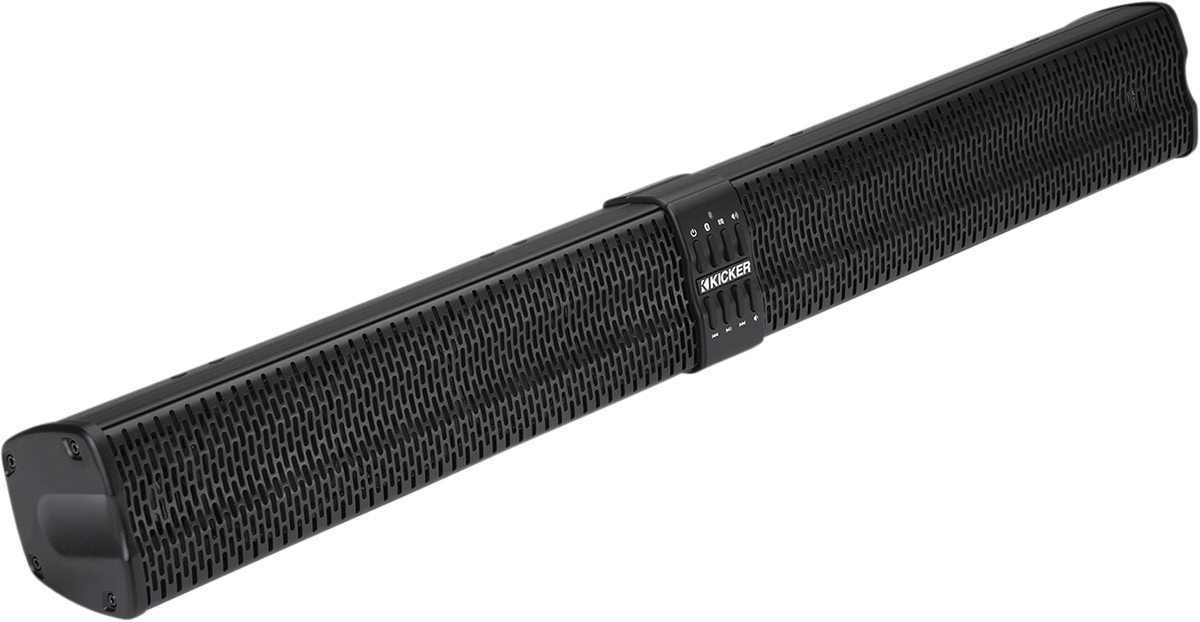 KICKER 47KPB2 35-Inch Weatherproof Speaker Bar with 8 Subwoofers and 2 Tweeters for Powersports Vehicles