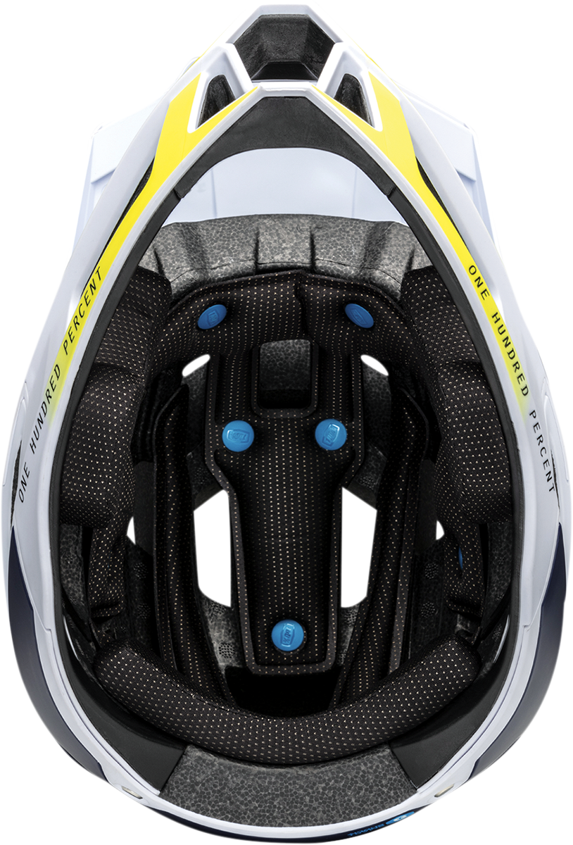 100% Trajecta Helmet with Fidlock Buckle - Black/White - XL for Enduro and All Mountain Bikes