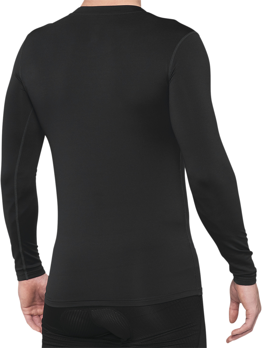 100% Basecamp Long-Sleeve Base Layer for Men - Black, Medium | Part No. 40045-00001