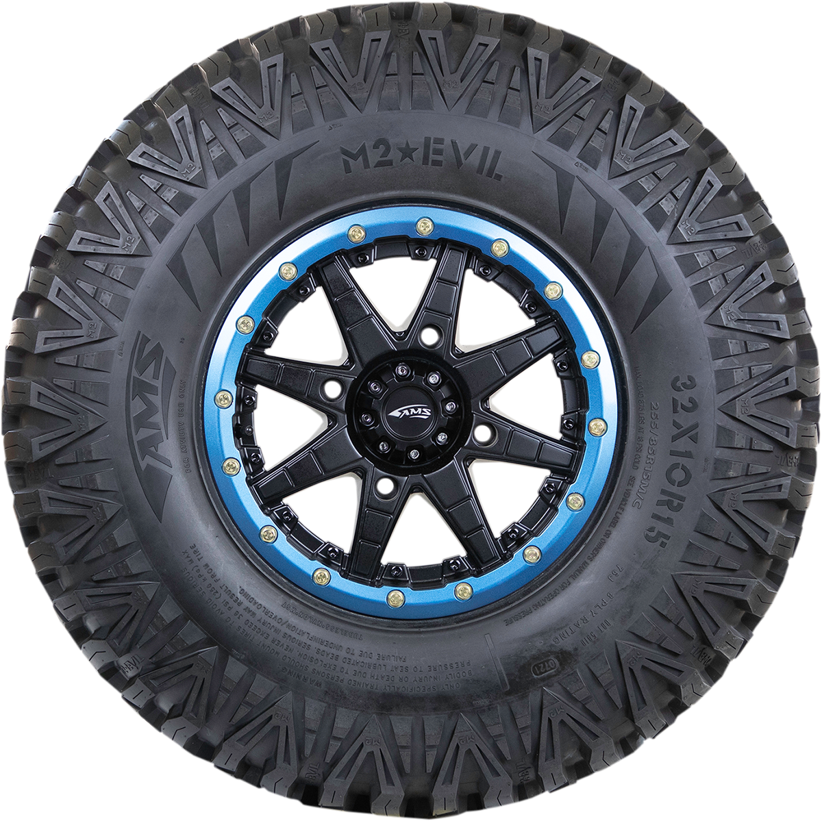 AMS M2 Evil 28x10R14 All-Terrain Tire for ATV/UTV with Sidewall Protection and Long-Lasting Rubber Compound