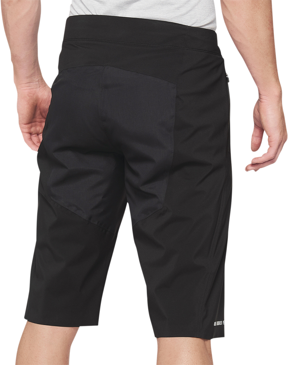 100% Hydromatic Water Resistant Shorts - Black, US 36, Part #40040-00004, Perfect for Off-Road and Trail Riding