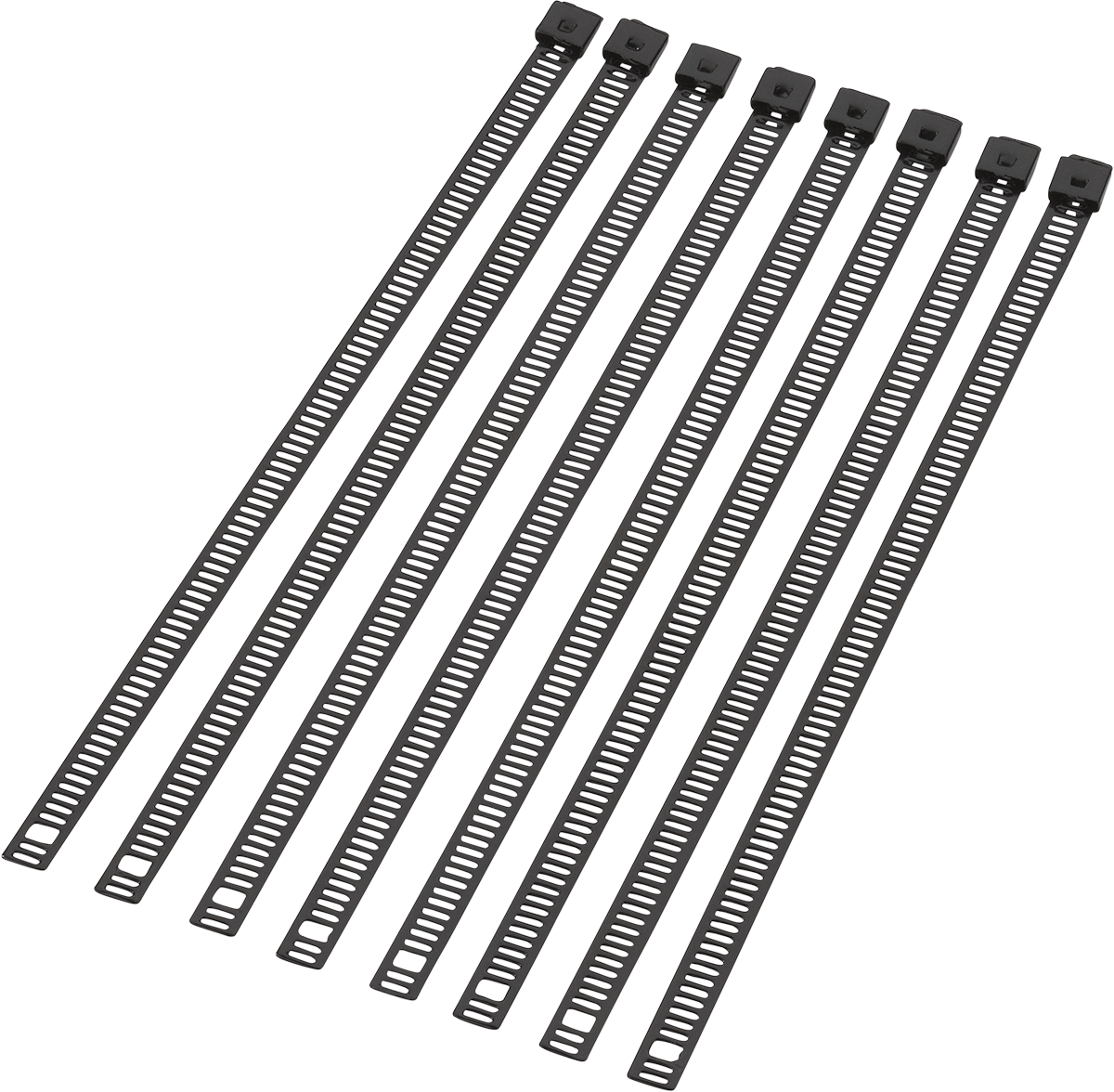 Moose Offroad 8-Inch Black Stainless Steel Cable Ties (8 Pack) - Model 304-0510 for Off-Road Vehicles