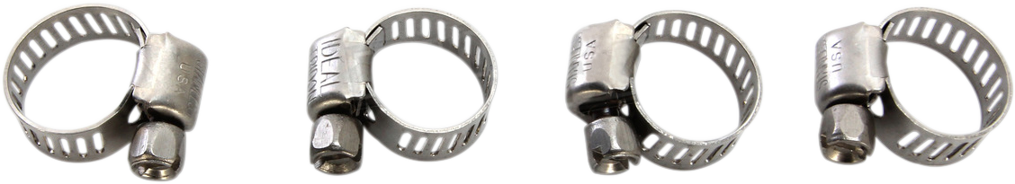 MOOSE OFFROAD Clamp Hose - Stainless Steel - 8-22 mm - 4-Pack 114-6406