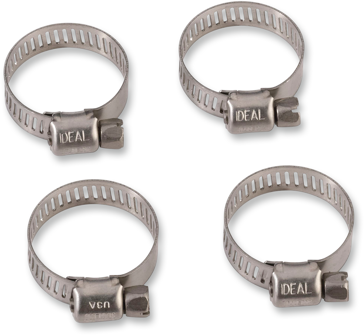 MOOSE OFFROAD Stainless Steel Hose Clamp Set 13-32 mm for Motorcycle Applications - Part 114-6412