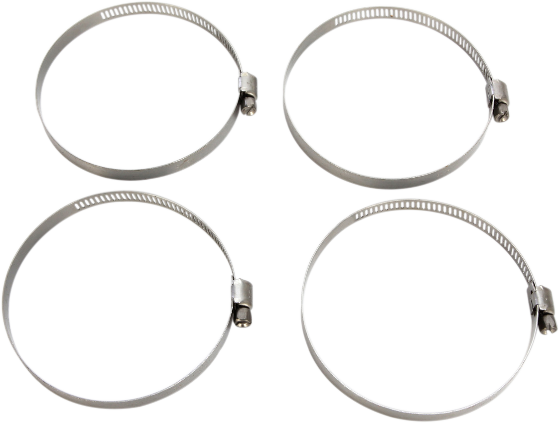 MOOSE OFFROAD Stainless Steel Clamp Hose 58-83 mm - 4-Pack for Motorcycle Applications (Part #114-6444)