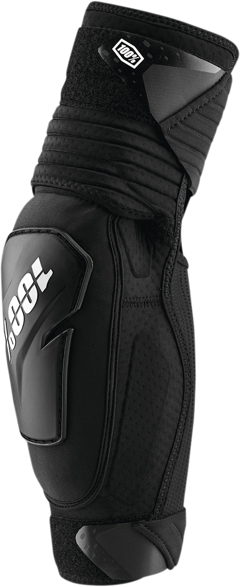 100% Fortis Elbow Guards Black S/M - Durable Impact Protection for BMX, Mountain Biking, and Motocross