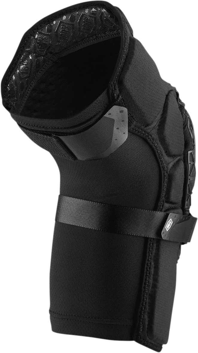 100% Surpass Knee Guards - Black Large (Part No. 70009-00003) for Mountain Biking and Cycling