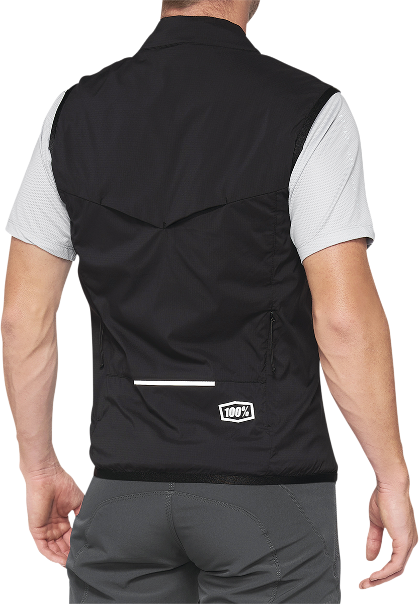100% Corridor Stretch Vest for Road Cycling - Black, Medium - Part 40043-00001