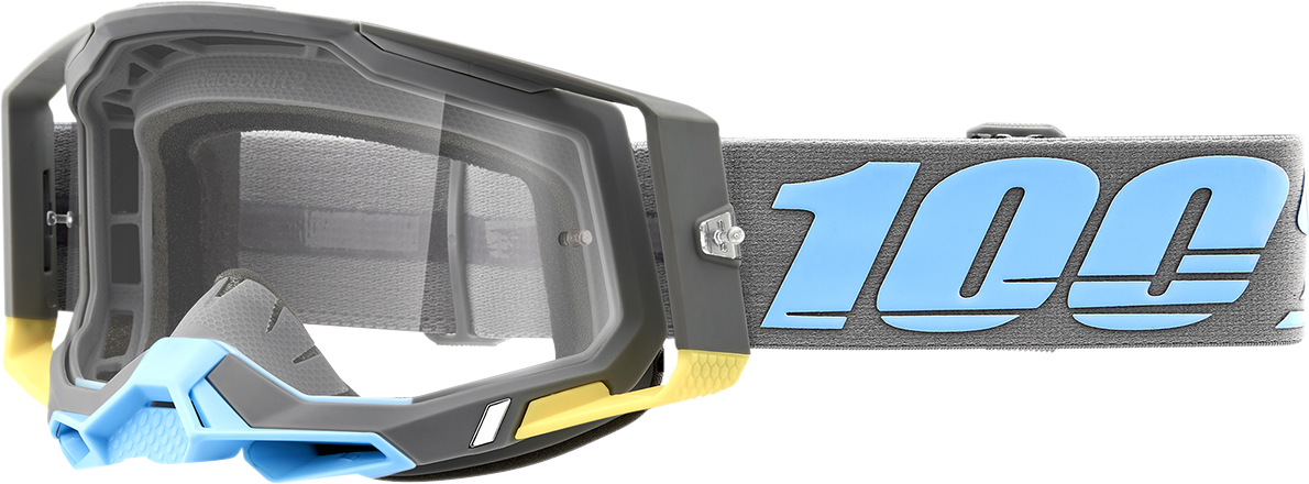 100% Racecraft 2 Goggle with Clear Lens - Trinidad Color for ATV, Motocross, and Off-Road Vehicles (Part No. 50009-00008)