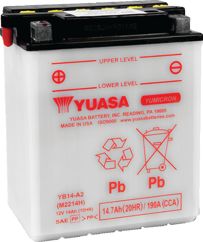 Yuasa YB14-A2 Yumicron CX 12-Volt Battery