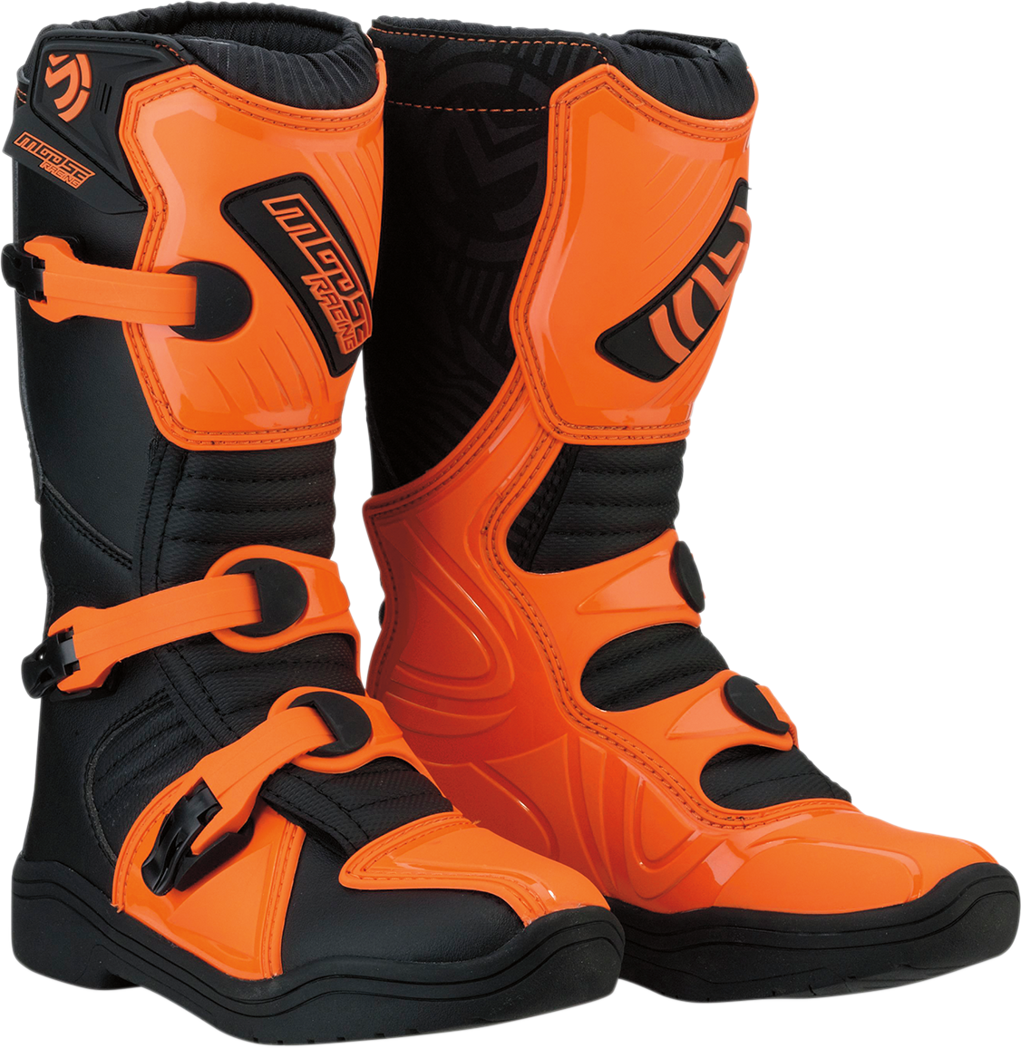 MOOSE OFFROAD M1.3 Boots - Black/Orange - Size 1 3411-0437