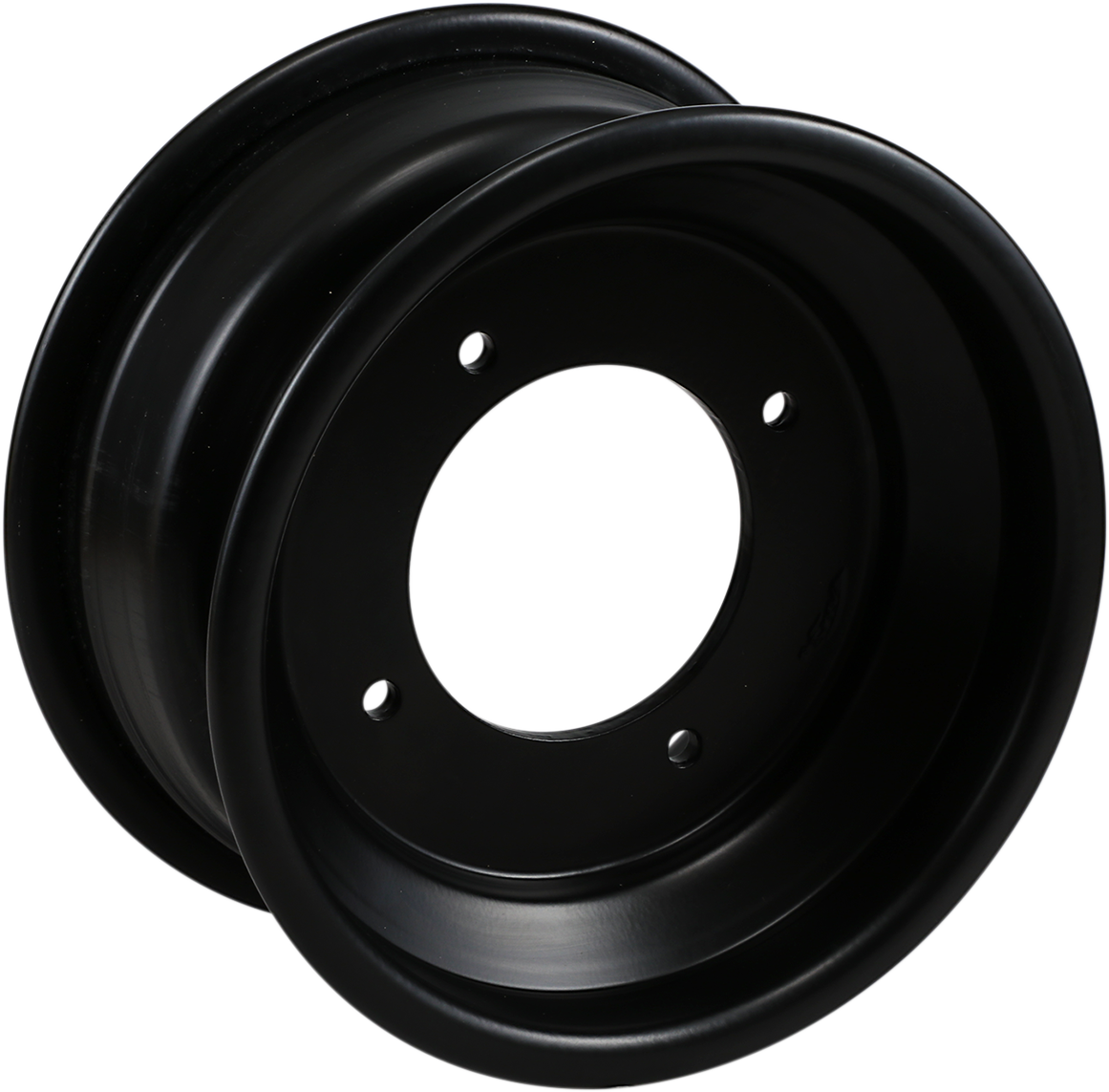 AMS Spun Rolled-Lip Front Wheel - Black Finish - 10x5 - 4/156 Bolt Pattern - Part 261RL105156B3 for Off-Road and Competition Vehicles