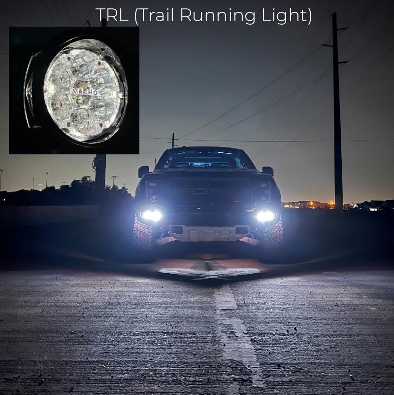 Nacho Offroad Technology Quatro Spot 4-inch Offroad LED Light Pair - Durable Automotive Lighting for Off-Road Vehicles