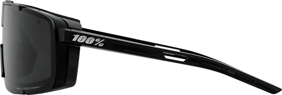 100% Eastcraft Matte Black Sunglasses with Smoke Lens – Universal Fit for Men and Women