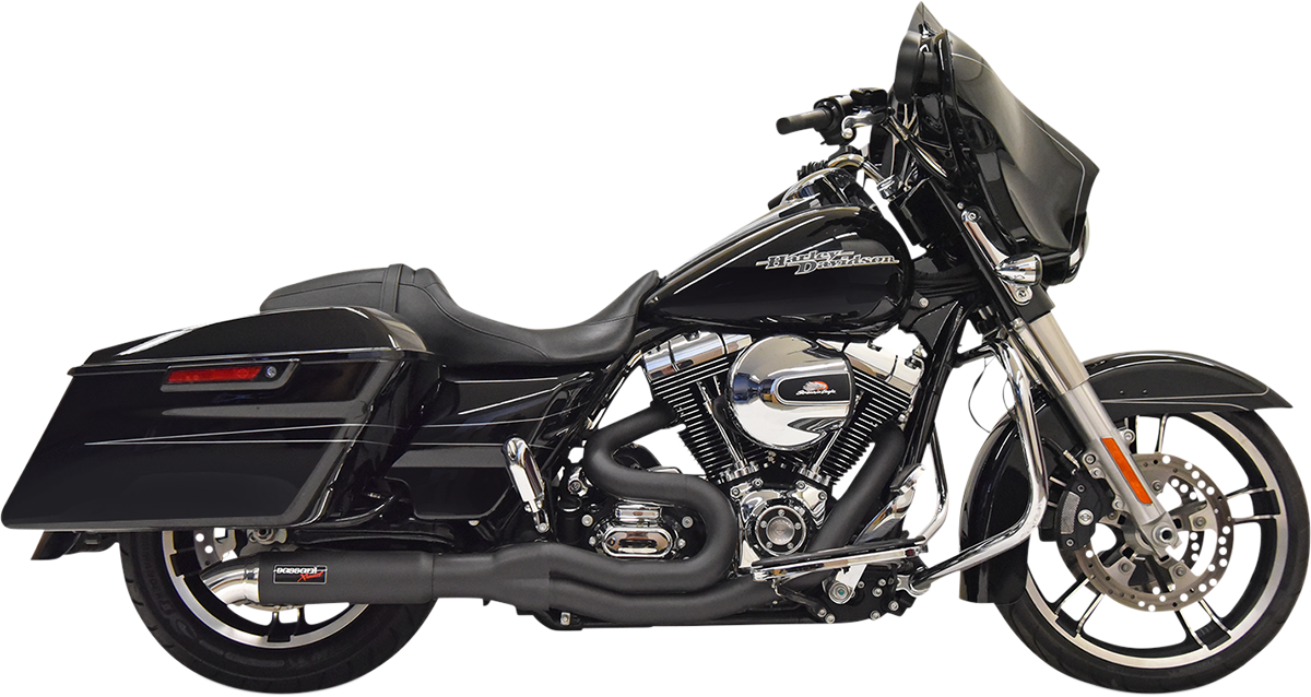 BASSANI XHAUST 2:1 Exhaust - Hotrod - Black 1F67B