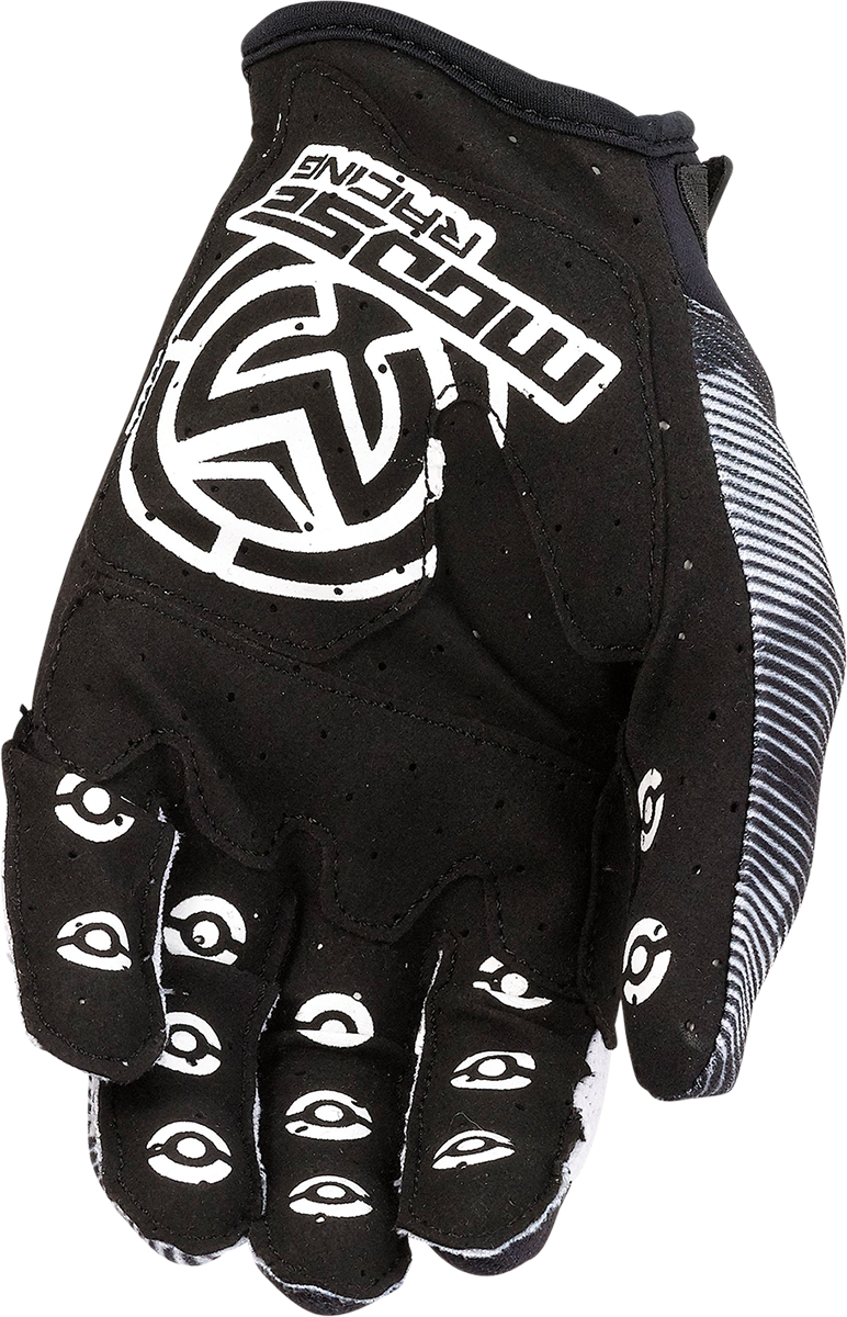 MOOSE OFFROAD Youth MX1™ Gloves - Black/White - XS 3332-1717
