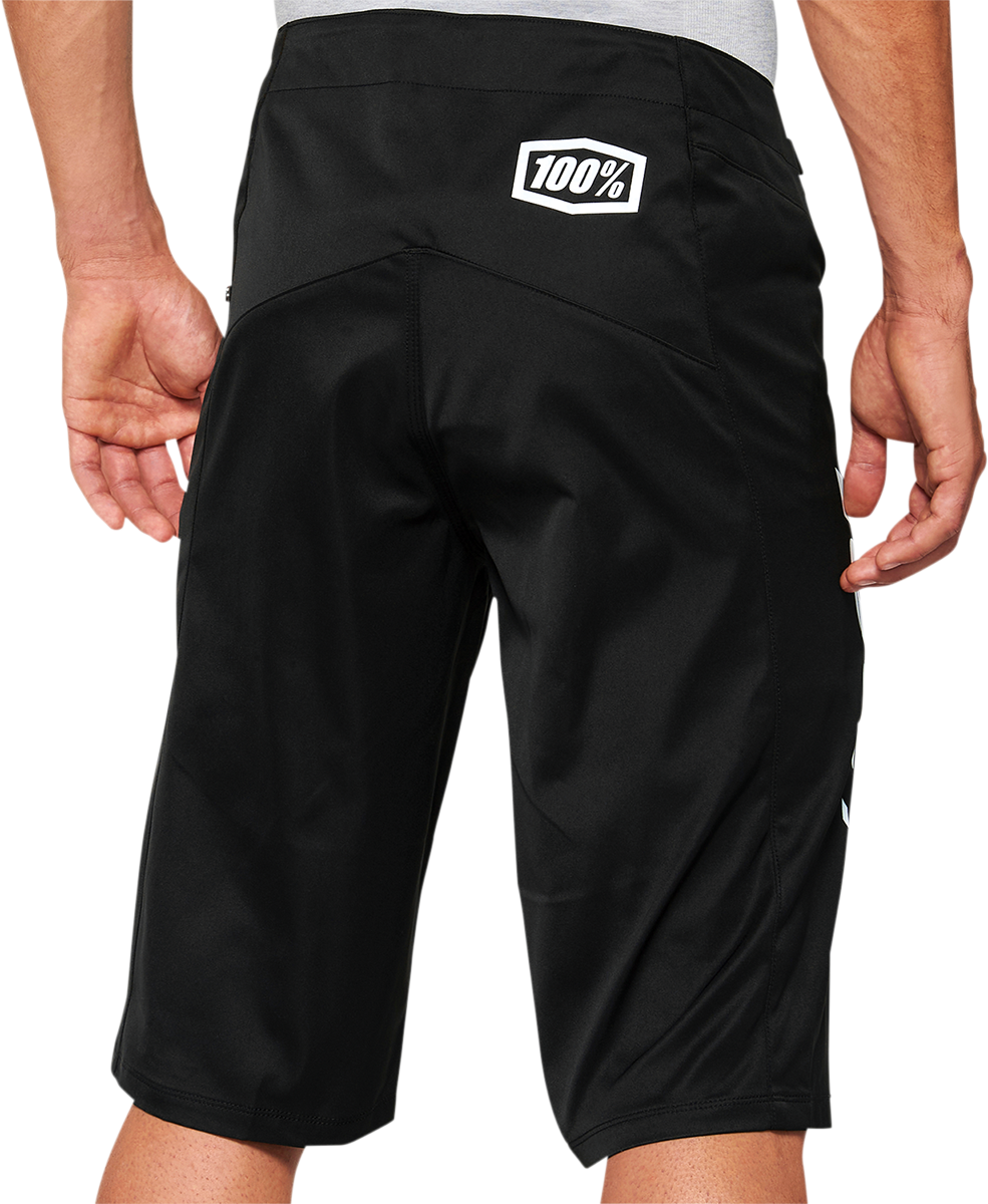 100% R-Core Shorts - Black - US 32 - Durable Polyester with Adjustable Fit for Mountain Biking