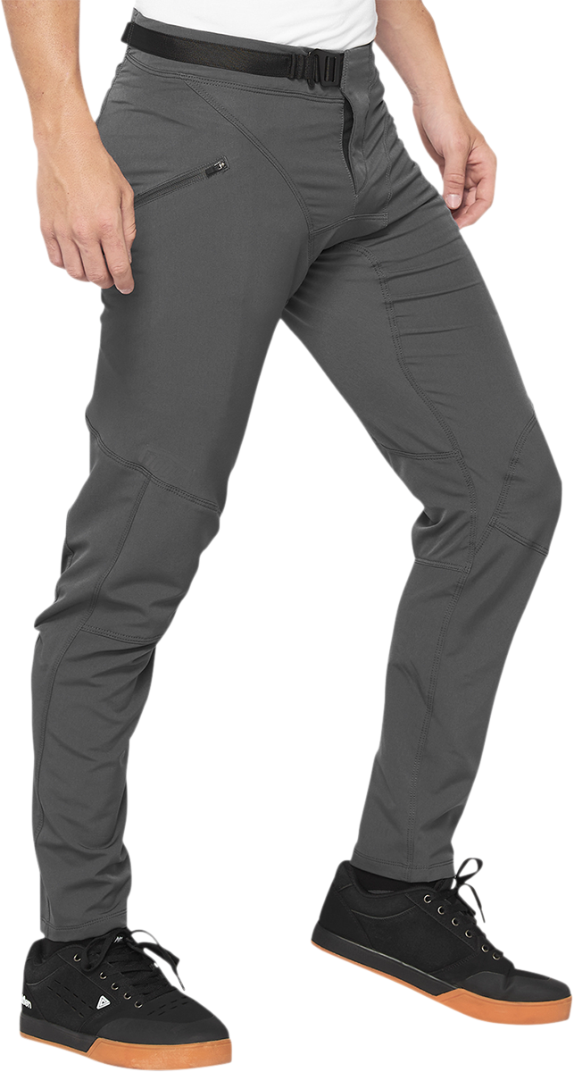 100% Airmatic Pants Charcoal US 32 - Mountaineering-Ready Performance Trousers with Adjustable Fit and Enhanced Mobility