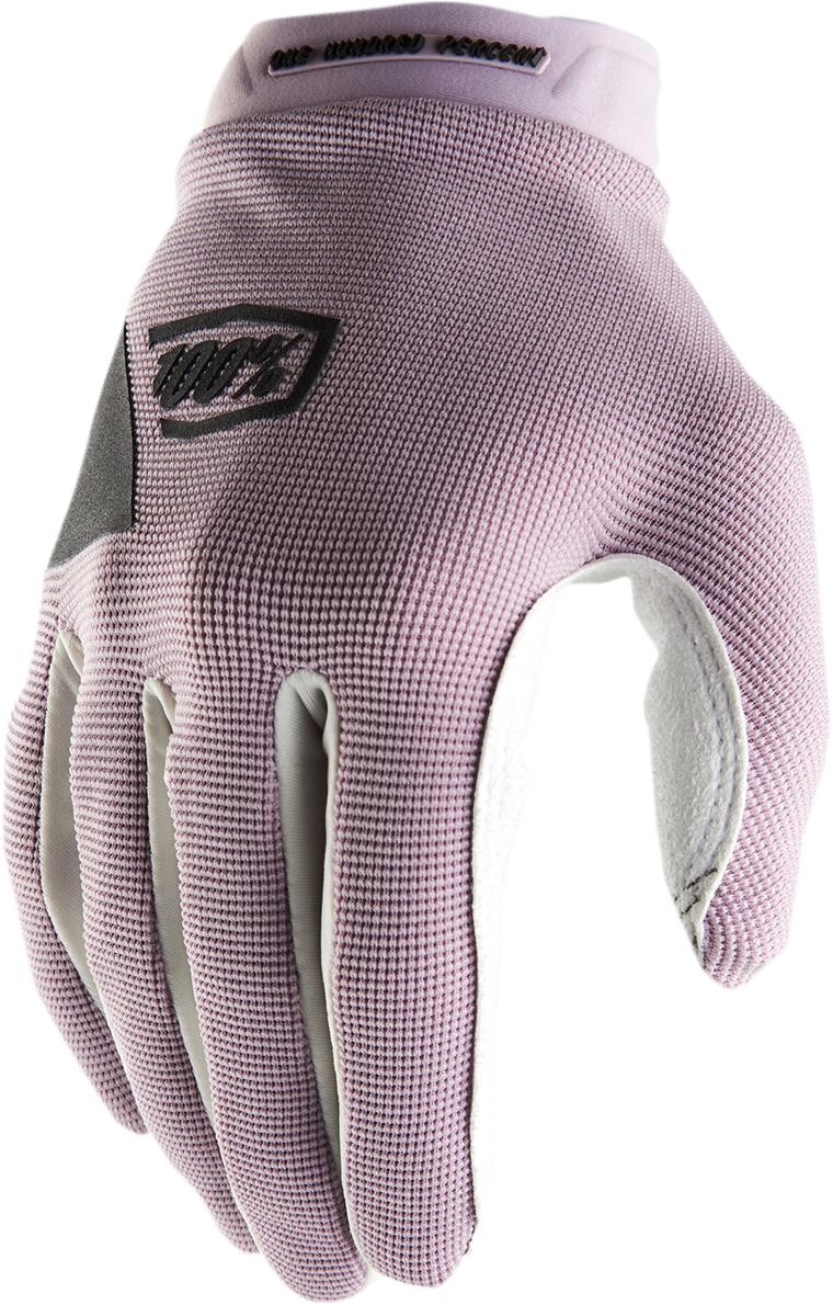 100% Women's Ridecamp Gloves - Lavender, Medium | Compatible with Mountain Bikes, Road Bikes, and Commuters