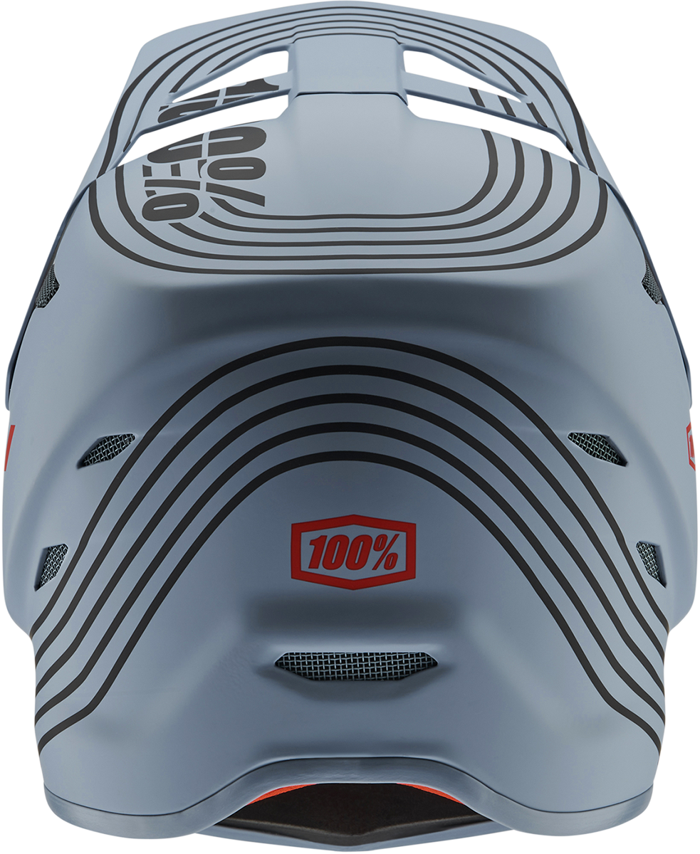 100% Status Helmet Caltec/Gray Large - Lightweight Motorcycle Helmet with Active Cooling System and Impact Protection