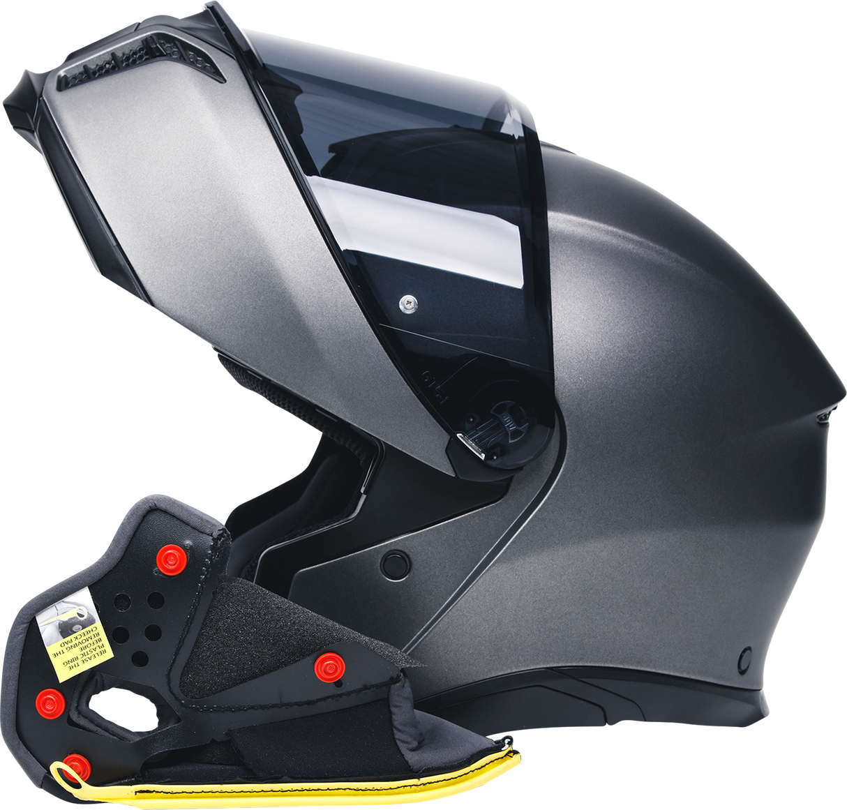 AGV Tourmodular Cheek Pads for Modular Helmets - Gray/Black - XS/M (Part Number: 20KIT93031629)