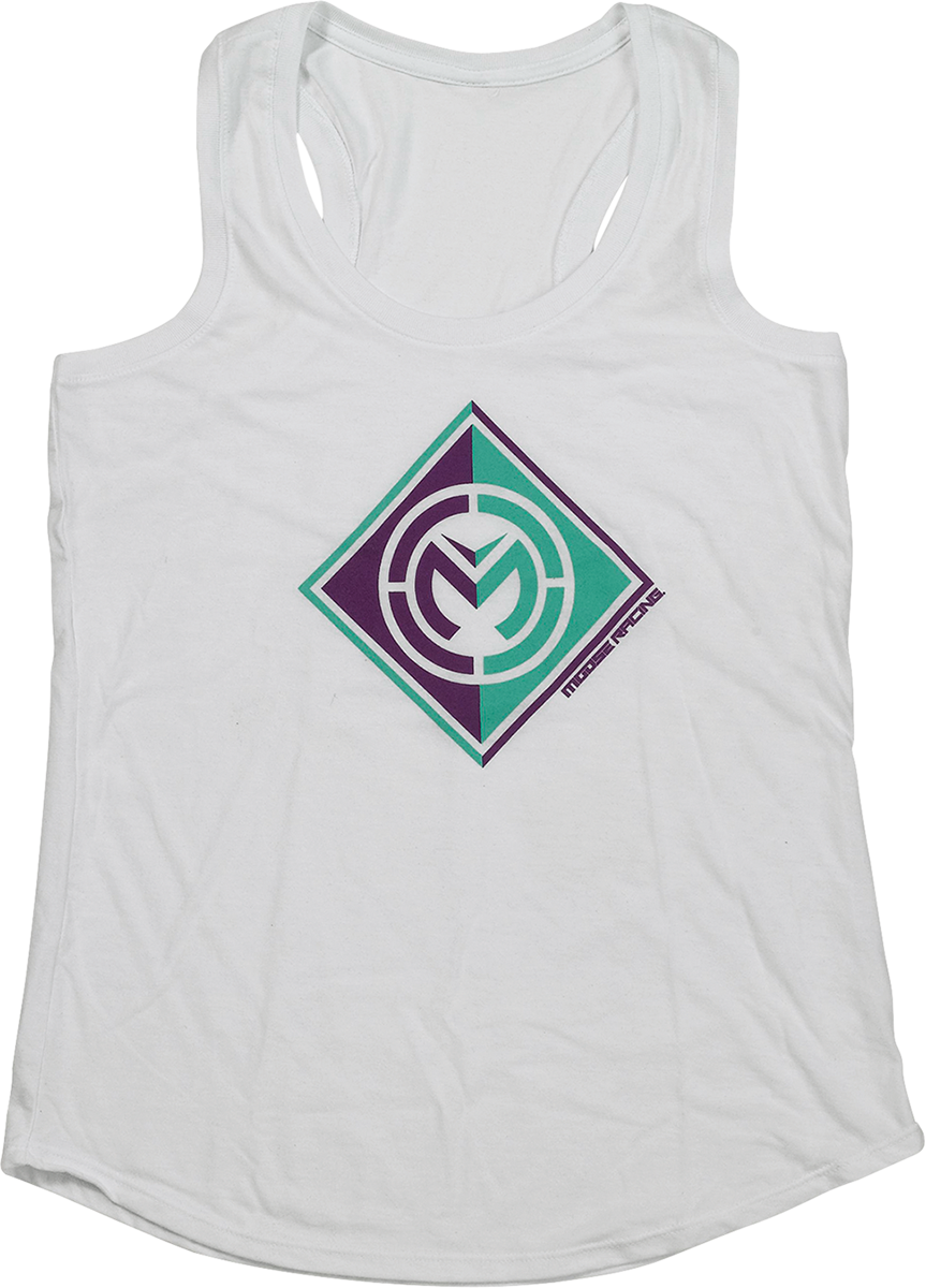 MOOSE OFFROAD Women's Insignia Tank - White - Large 3031-4164
