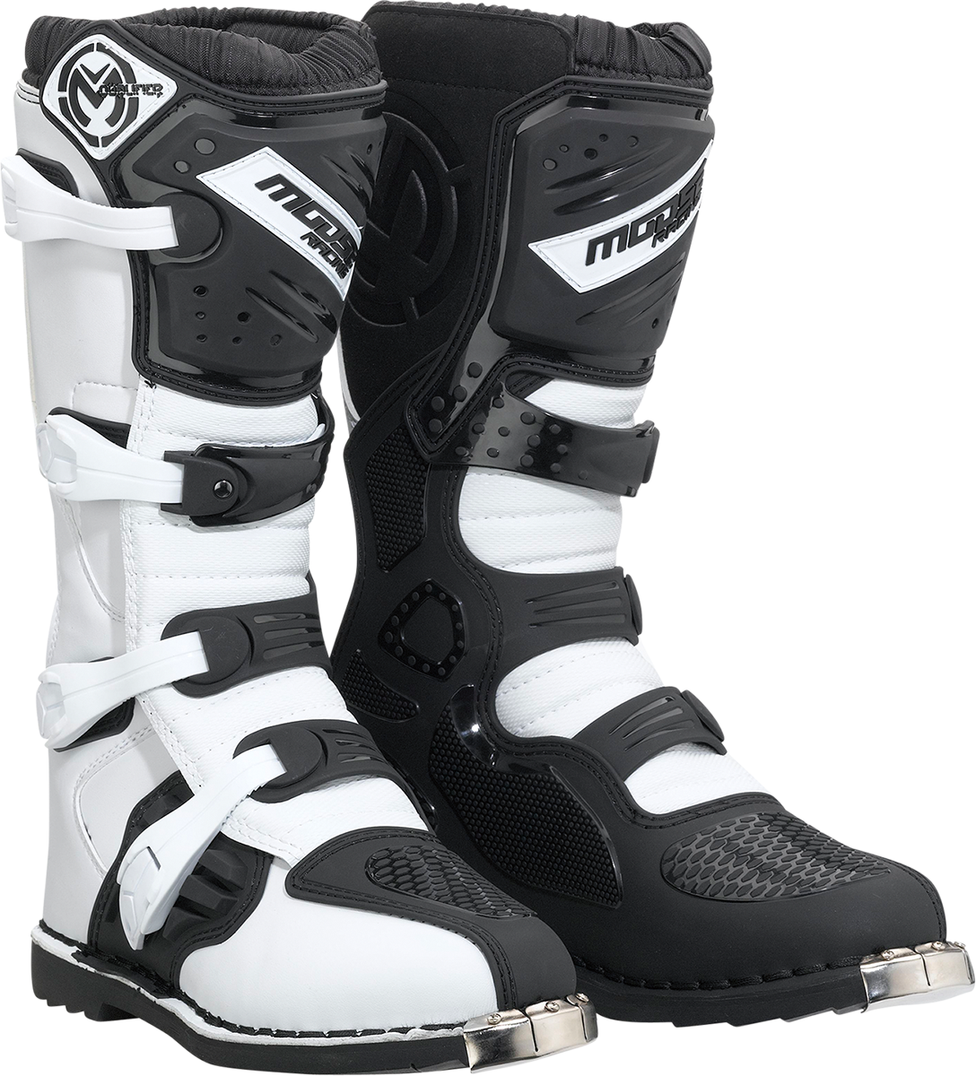 MOOSE OFFROAD Qualifier Boots - Black/White - Size 12 3410-2604