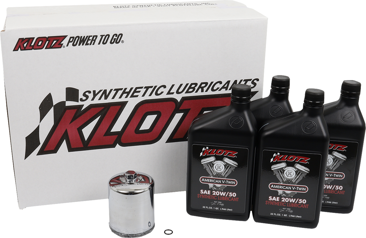 KLOTZ OIL Basic Oil Change Kit - Sportster KH-105