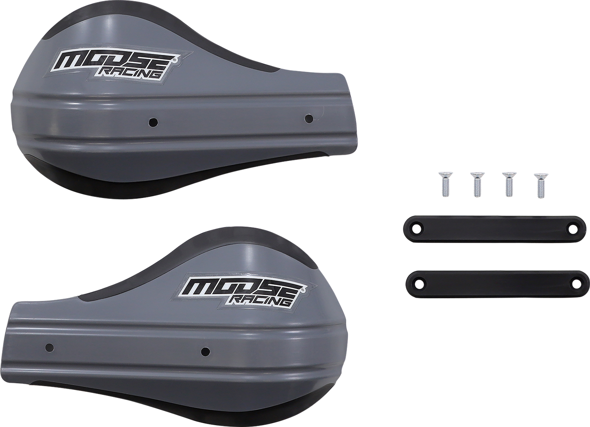MOOSE OFFROAD Contour 2 Deflector Handguards with Mounting Kit for ATV and UTV - Gray 51-227